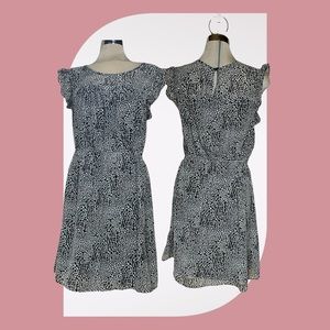 XHILARATION white and Black Summer Dress